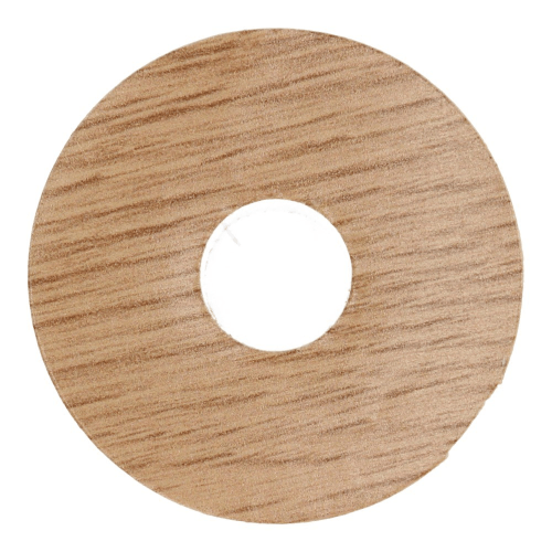 Zelfkl. rozet (17 mm) eiken naturel (10 st.)