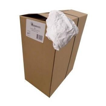 Pluisvrije witte katoenen poetsdoeken — 10 kg