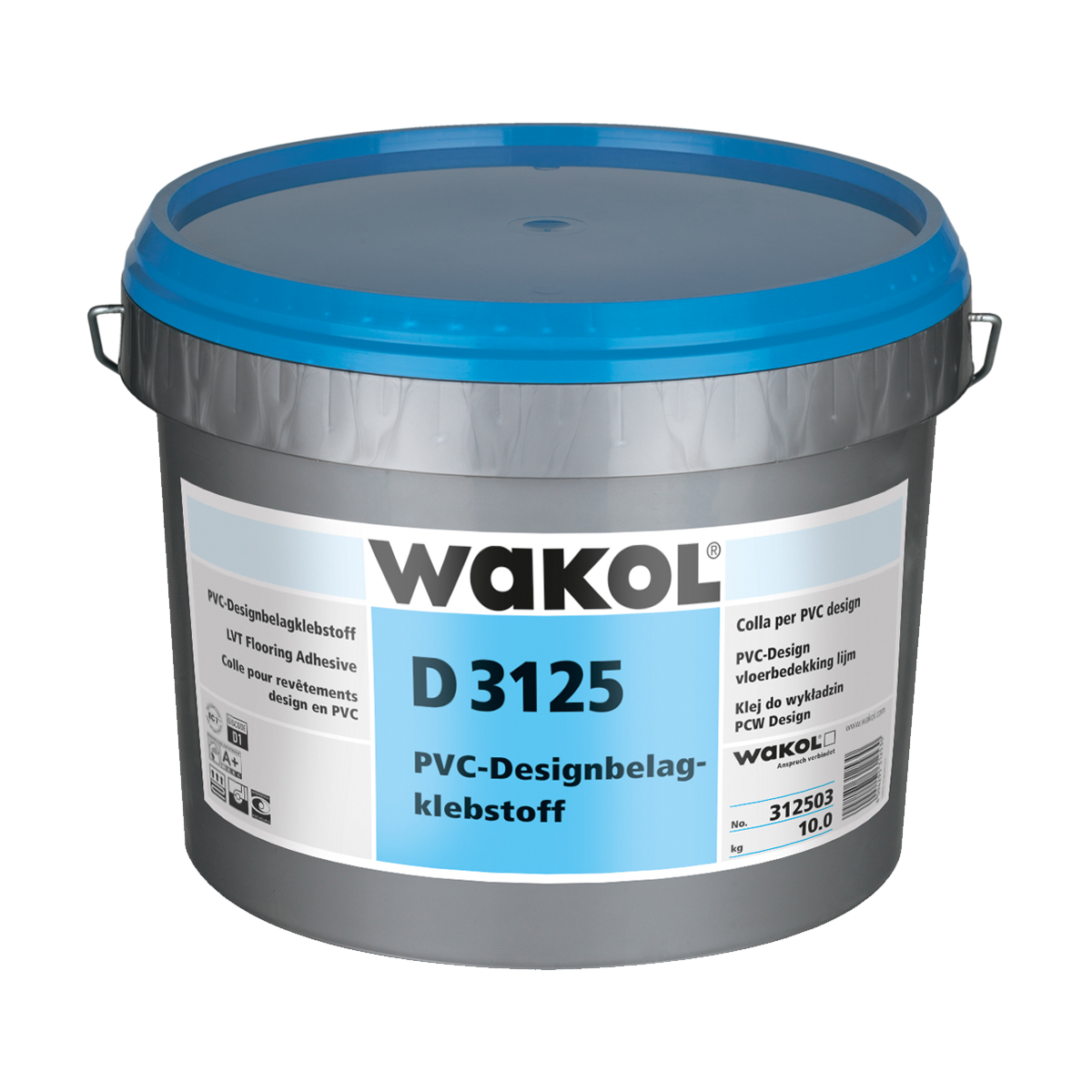 Wakol D 3125 PVC-dispersielijm 10 kg emmer
