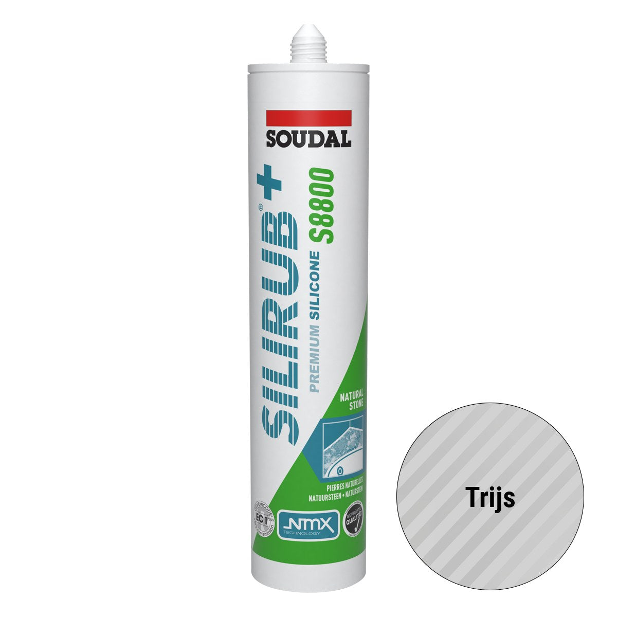 Soudal Silirub+ S8800 sanitairkit trijs