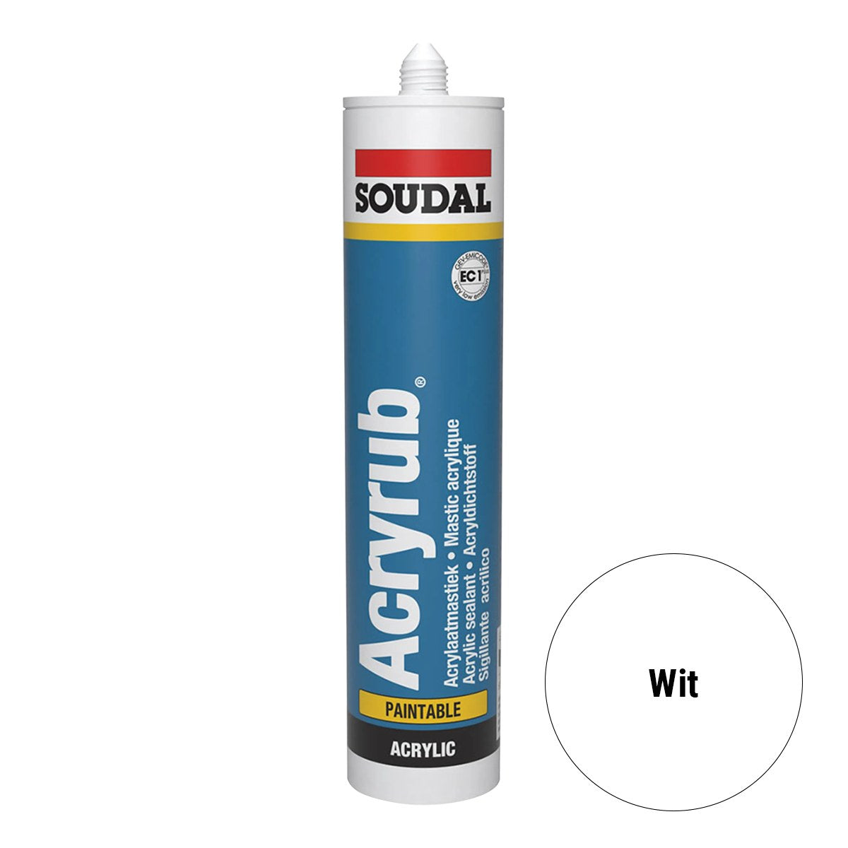 Soudal Acryrub acrylaatkit wit