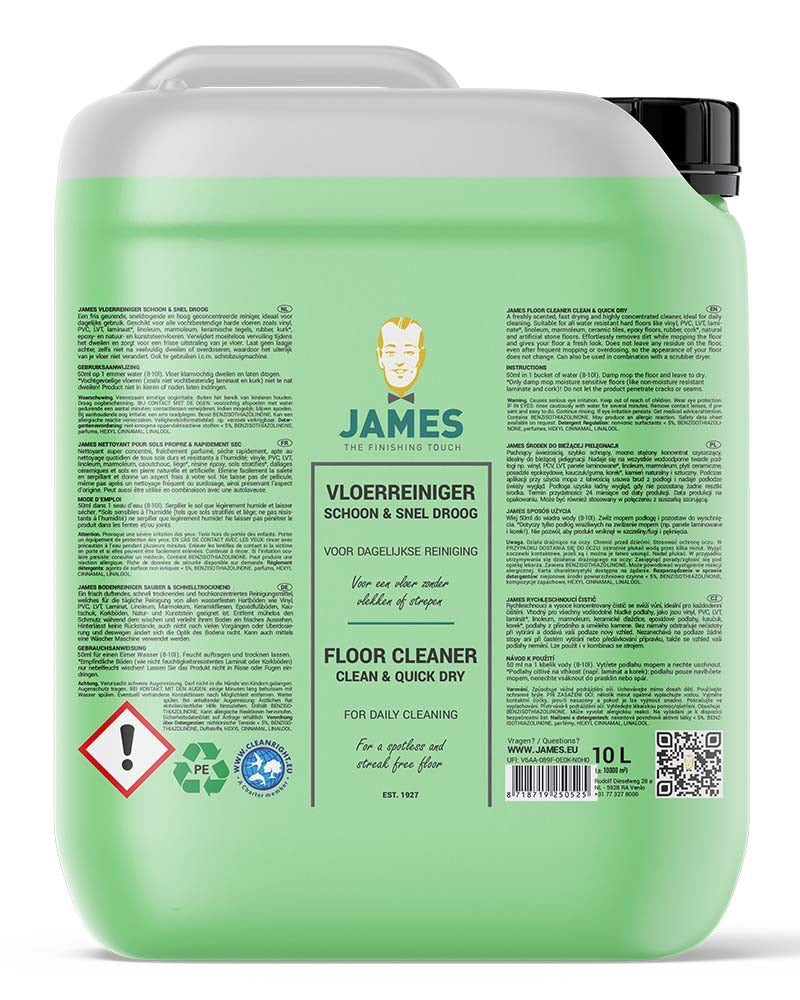 James Vloerreiniger Schoon & Snel Droog